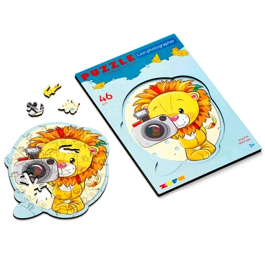 Деревянный пазл Лев Фотограф S kids Z306 СТОК