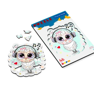 Деревянный пазл Музыкальная Овечка S kids Z307 СТОК