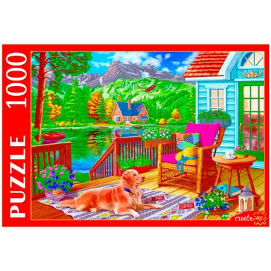 Пазл 1000 Веранда с видом на озеро Ф1000-0750