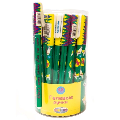 Ручка гелевая синий 0,5 мм Ламы 87909