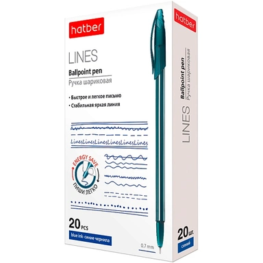 Ручка шариковая синяя Lines 0.7мм ВР_064509