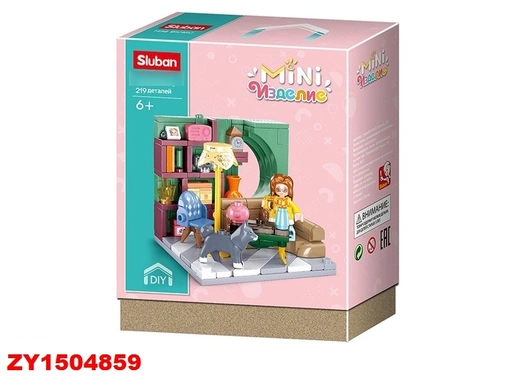 Конструктор Розовая серия 38-1016C 219 дет. в коробке