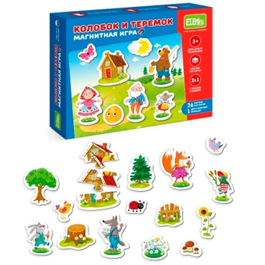 Наборы тематических магнитов Теремок и Колобок ET05-014