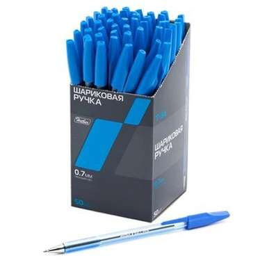 Ручка шариковая синяя 0,7 мм. Т-34 00042 Hatber