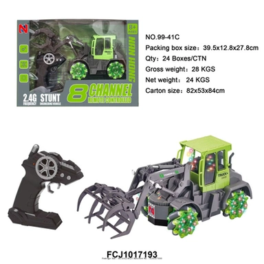 Спецтехника на радиоуправлении 99-41C Трактор с вилами в коробке