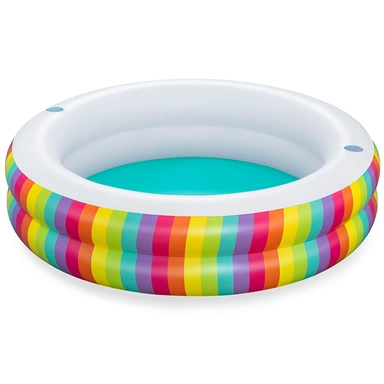 Бассейн 54443 206х206х51см Rainbow Dreams Family