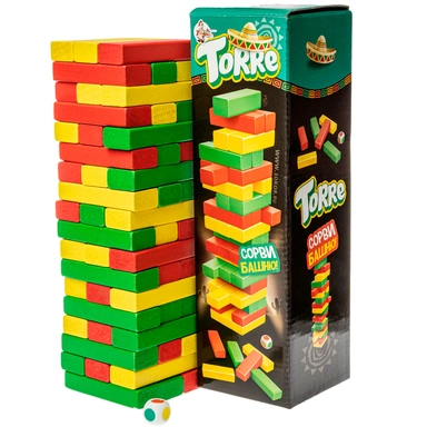 Настольная игра Деревянная Торре. Сорви башню 01698