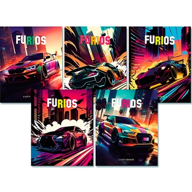 Тетрадь 96 л. по сериям, клетка Авто С9928-02