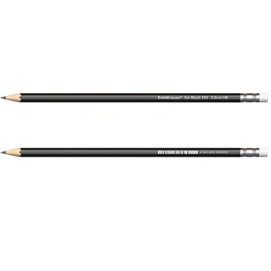 Карандаш ч/гр Jet Black с ластиком, HB 45606 /Erich Krause/