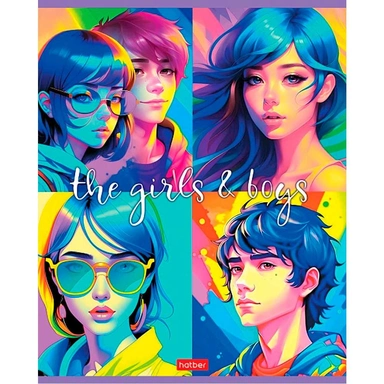 Тетрадь 48 л. клетка Новое поколение 48Т5В1 Hatber