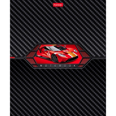 Тетрадь 48 л. клетка AutoCarbon 48Т5вмВ1 Hatber