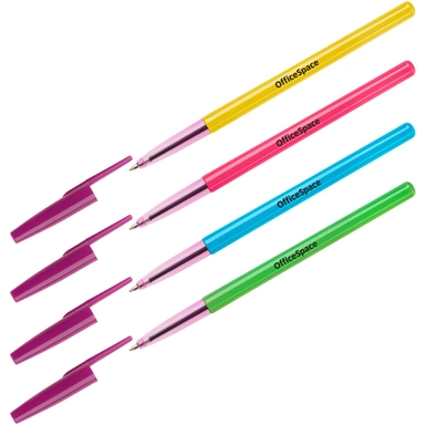 Ручка шариковая OfficeSpace Color-219 синяя, 0,7мм, 363892