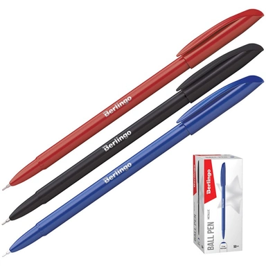 Ручка шариковая синяя 07мм Metallic Pro СВр_70752 Berlingo