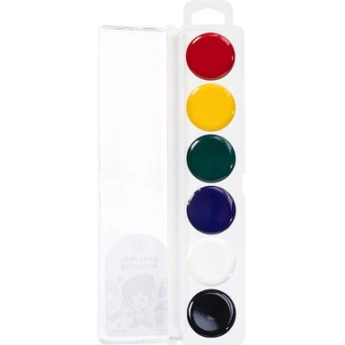 Акварель 6 цв. Влад А4 медовые полусухие 087649 Hatber