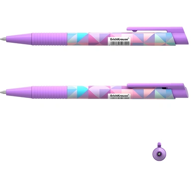 Ручка шариковая автомат синяя ColorTouch MaticGrip Magic Rhombs 50744 /Erich Krause/