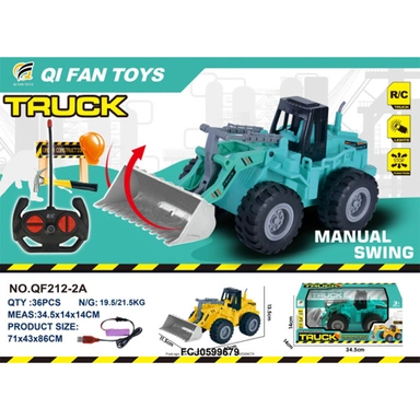 Спецтехника на радиоуправлении QF212-2A Трактор с ковшом в кор.