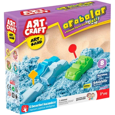 Набор для творчества Кинетический песок Автогонки, 500г 03609 ART SAND