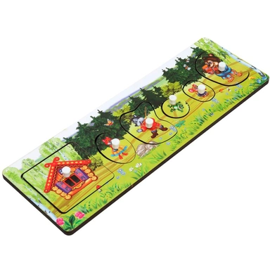 Деревянная Рамка вкладыш Теремок W0212