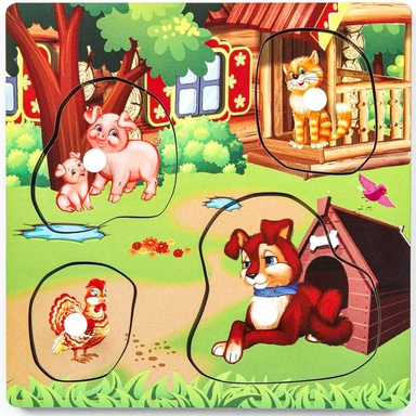 Деревянная Рамка вкладыш Домашние животные W0215