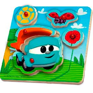 Деревянная Рамка вкладыш Грузовичок Лева LEVA-05