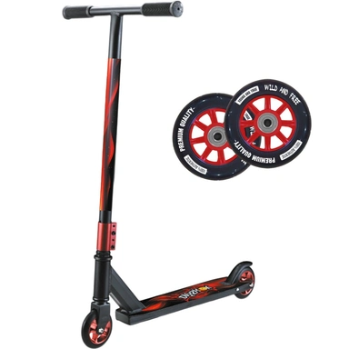 Самокат трюковой, Dvizhok, от 8 лет двухколесный, Красный
