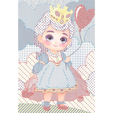 Раскраска 978-5-378-35304-0 Водная раскраска с цветным контуром. Феи и принцессы