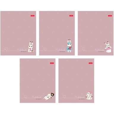 Тетрадь 48 л. клетка Милашка Банни 48Т5лВ1 Hatber