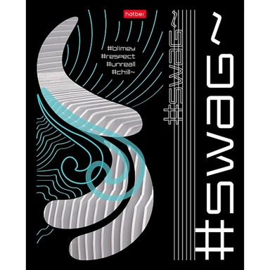 Тетрадь 80 л. клетка Хештег 80Т5В1пл Hatber