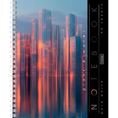 Тетрадь 96 л. клетка GlassWater 96Т5В1гр Hatber