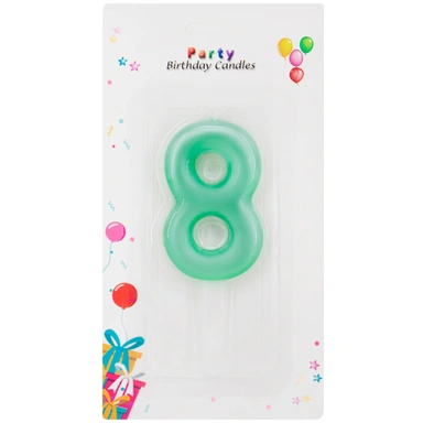 Свеча для торта Цифра 8 в ассорт. FG240525045L-9