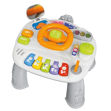 Развивающий центр Levatoys MK368-48B Чудо-столик Руль серый в кор.