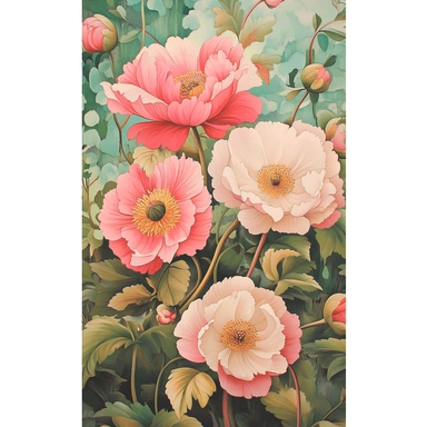 Блокнот 32 л. Creative. Inspired by William Morris (пионы с бабочками) 978-5-00241-285-3