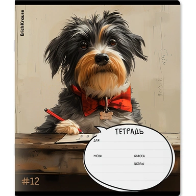 Тетрадь 12 л. клетка Funny Friends 63234 ErichKrause