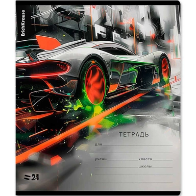 Тетрадь 24 л. линейка Adrenaline Speed 63276 ErichKrause