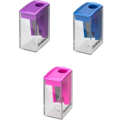 Точилка пластик City Mini, Vivid, с контейнером, ассорти 60019 Erich Krauze .