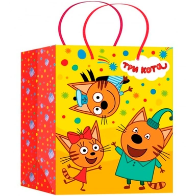 Пакет Чудо праздник гланцевый m 18*23*10 см Три Кота PM-123131-TC