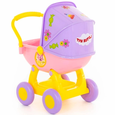 Коляска для куклы Три кота № 1 Полесье для детей от 3 лет