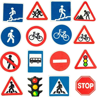 Развивающая игра из фетра Дорожные знаки ДМ LIP1254