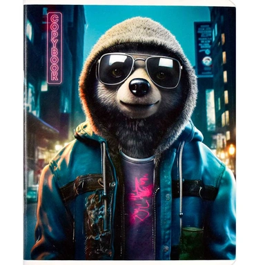 Тетрадь 48 л. клетка КРУТЫЕ ЗВЕРИ 66718