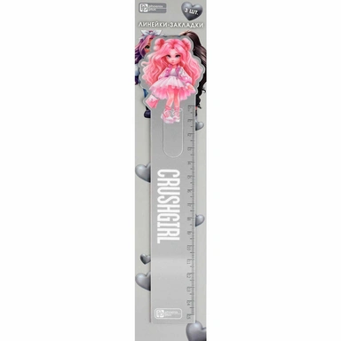 Линейка-закладка 15 см. Фешн девочки 3 шт. 68494