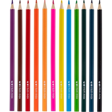 Карандаши цветные 12 цв. ECO Кофейные коты CS_091071 Hatber