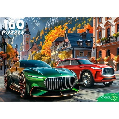 Пазл 160 Авто в красивом городе Ф160-4539