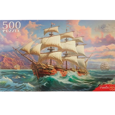 Пазл 500 Парусник на рассвете Ф500-0192