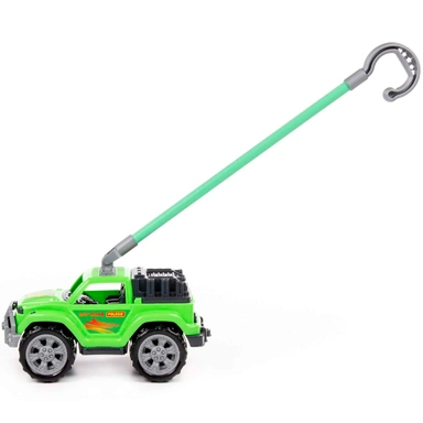 Автомобиль каталка Легионер с ручкой (зелёный) 63929 П-Е /12/