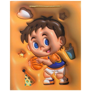 Пакет 26х32х10см объемный Мальчик 141V-857