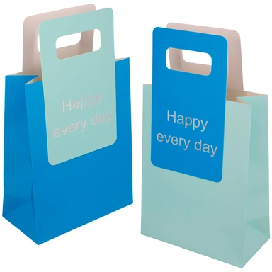 Пакет 18х23х9см с вырубной ручкой Happy every day 141V-949