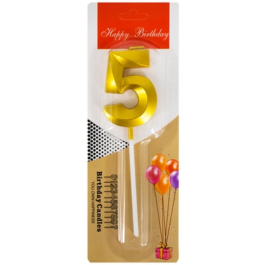 Свеча для торта Цифра 4 141V-443