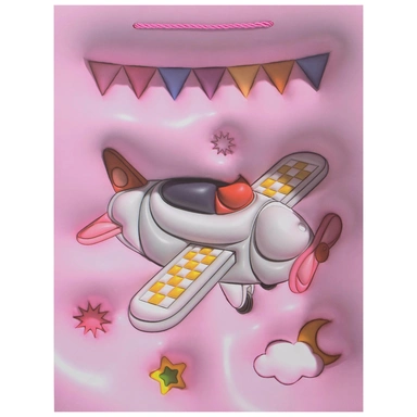 Пакет 31х40х12см Объемный.Самолет 141V-859