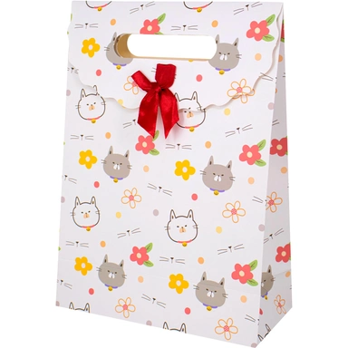 Пакет 27х19х9см с вырубной ручкой Кошки 141V-970