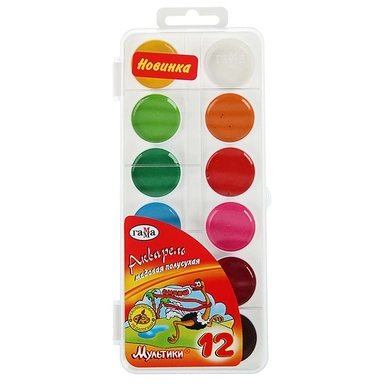 Акварель 12 цв. Мультики 211046_12 /ГАММА/ б/к